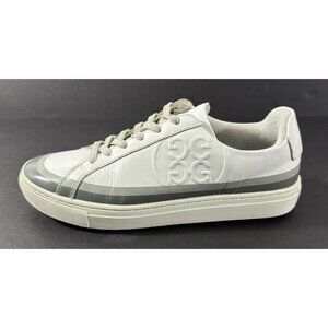 G/Fore Tuxedo Disruptor Spiked Golf Shoes Men Size 7 White Leather Logo Sneaker